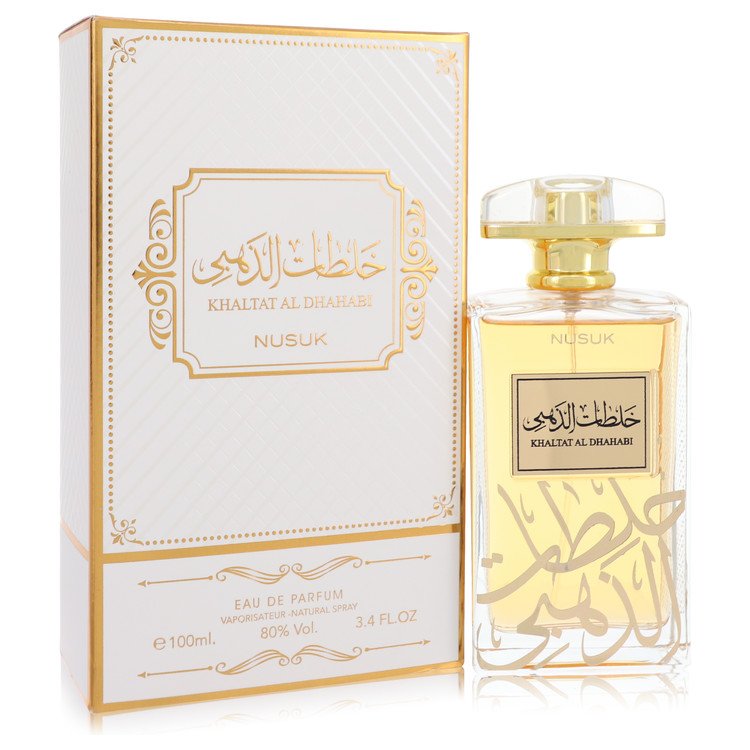 Khaltat Al Dhahabi by Nusuk Eau De Parfum Spray (Unisex) 3.4 oz for Men