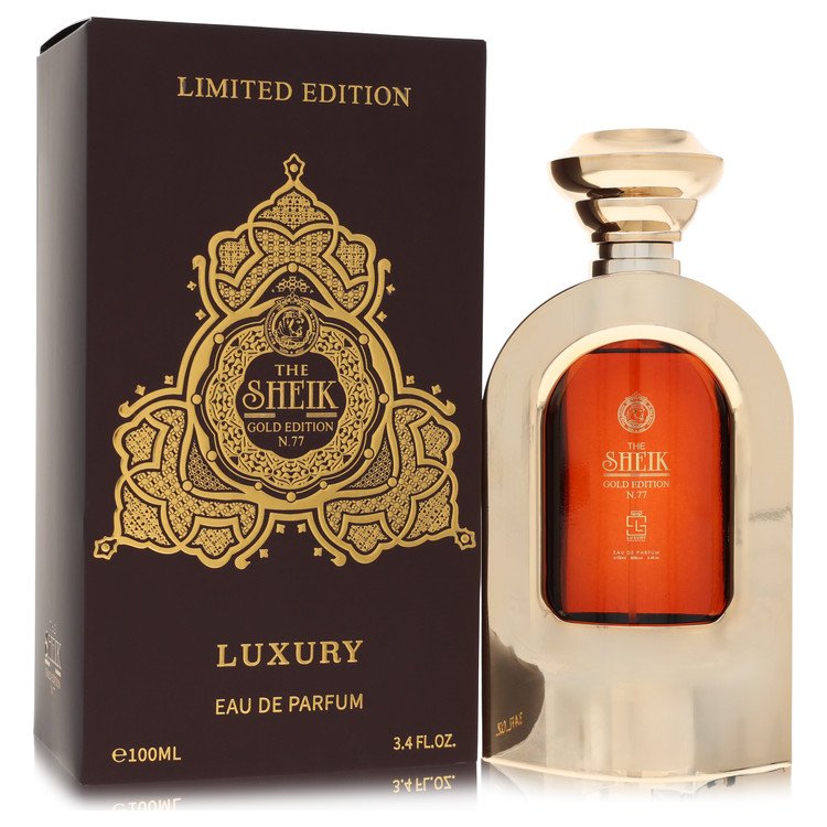 Khalis The Sheik N.77 Luxury Gold Edition Eau De Parfum Spray By Khalis